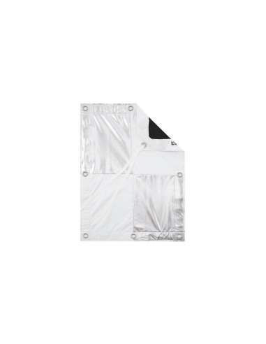8 x 8 Lame Silver White S